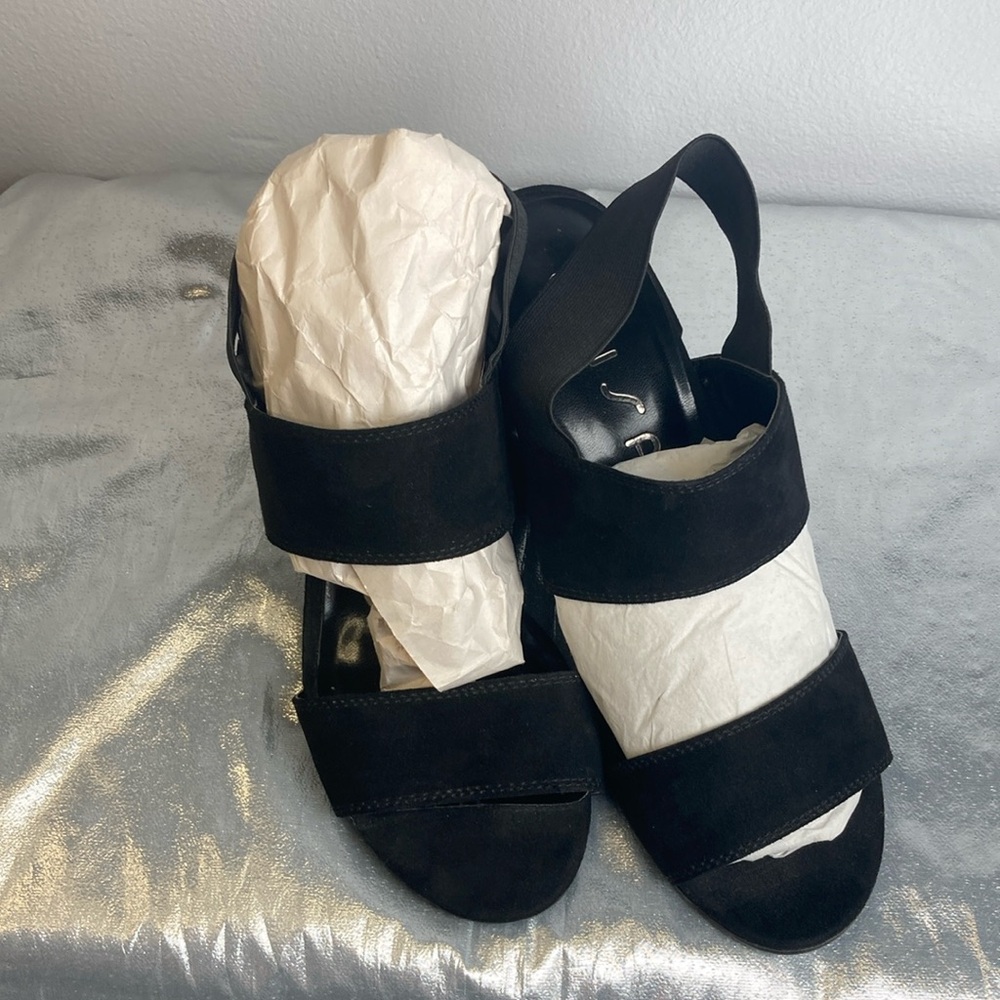 Unisa Black Heeled Sandals Sz 8.5M - Picture 2 of 15